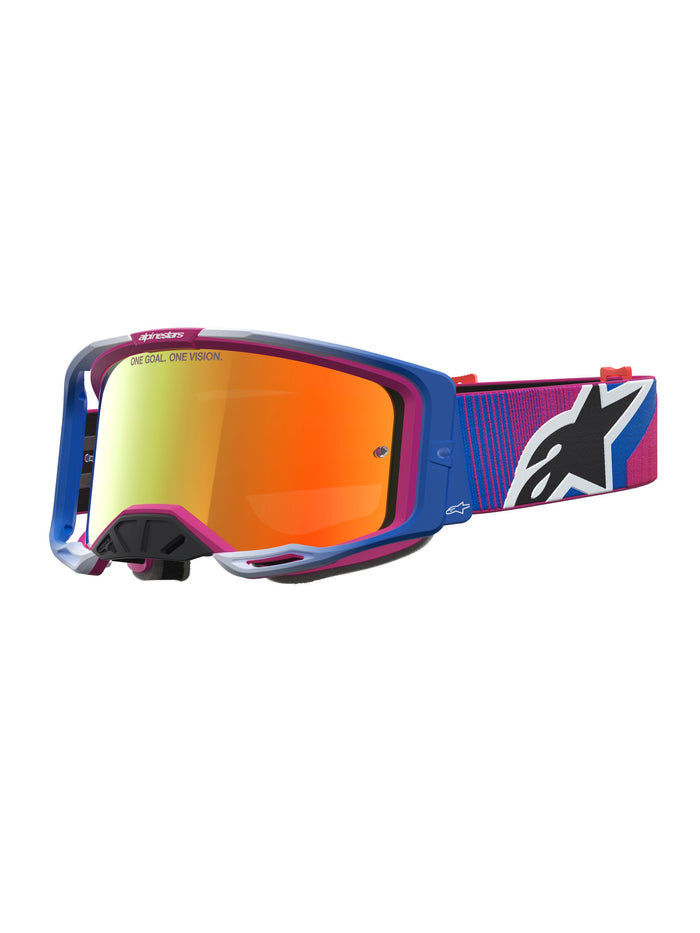 Alpinestars Goggle Vision 8 Maven Fire Red Black Mirror Red