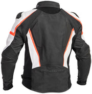 Lindstrands Leather Jacket Sanden Black/white
