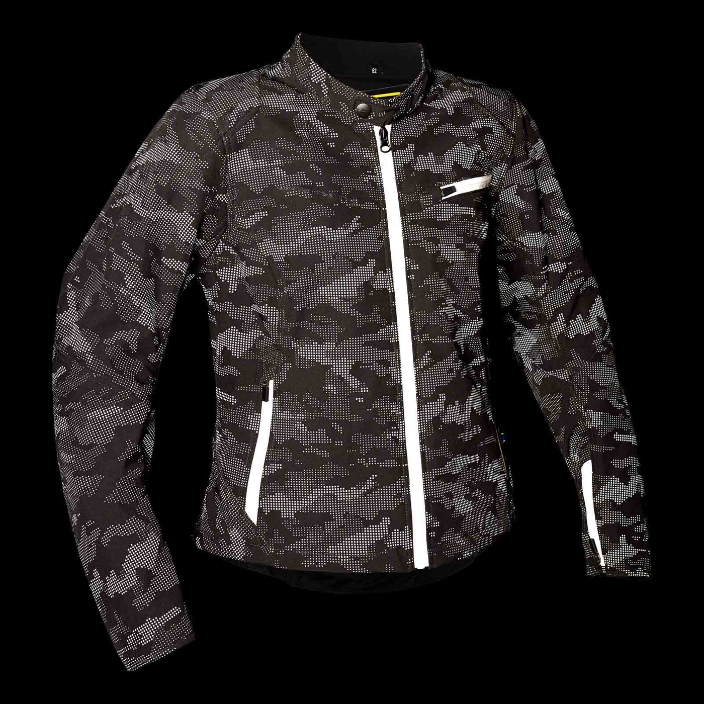 Lindstrands Textile jacket Fryken Woman Black/reflecting pattern