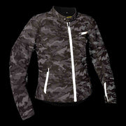 Lindstrands Textile jacket Fryken Woman Black/reflecting pattern