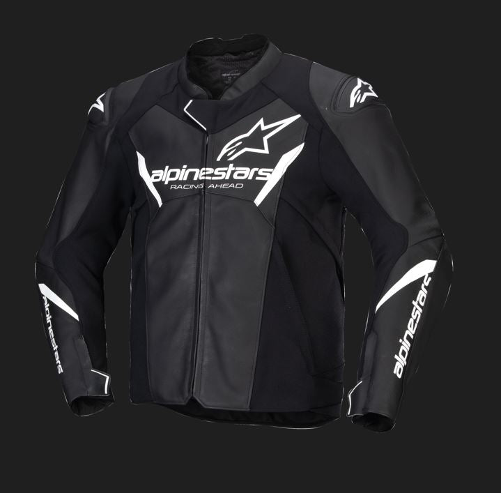 Alpinestars Leather Jacket Faster v3 Black/White