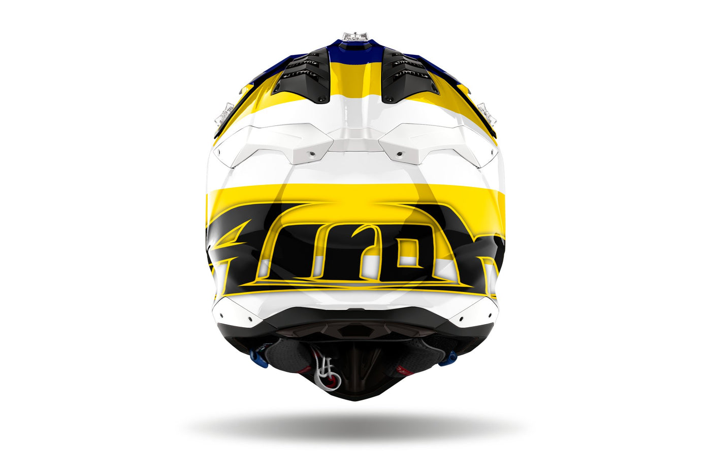 Airoh Helmet Aviator 3 Monarch Blue/Yellow Gloss