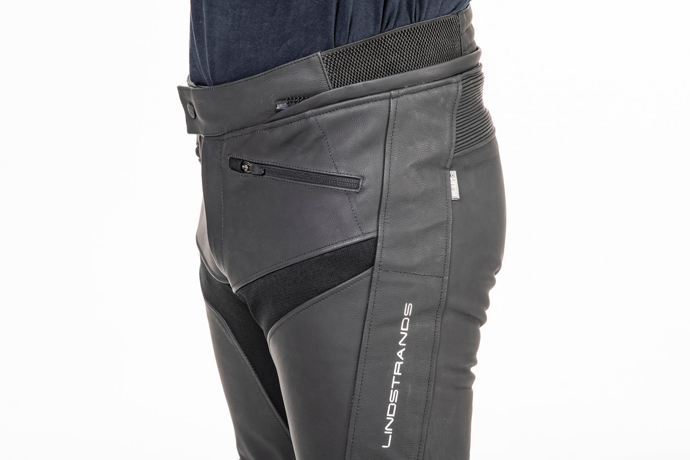 Lindstrands Leather pants Sanden Black