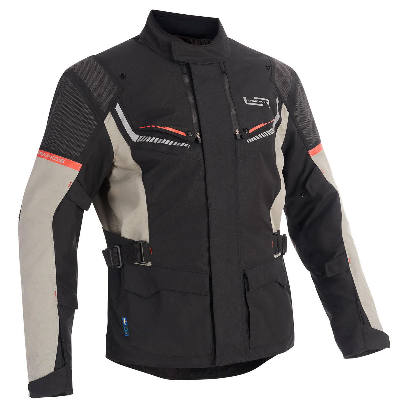 Lindstrands textile jacket Sylarna Black/light grey