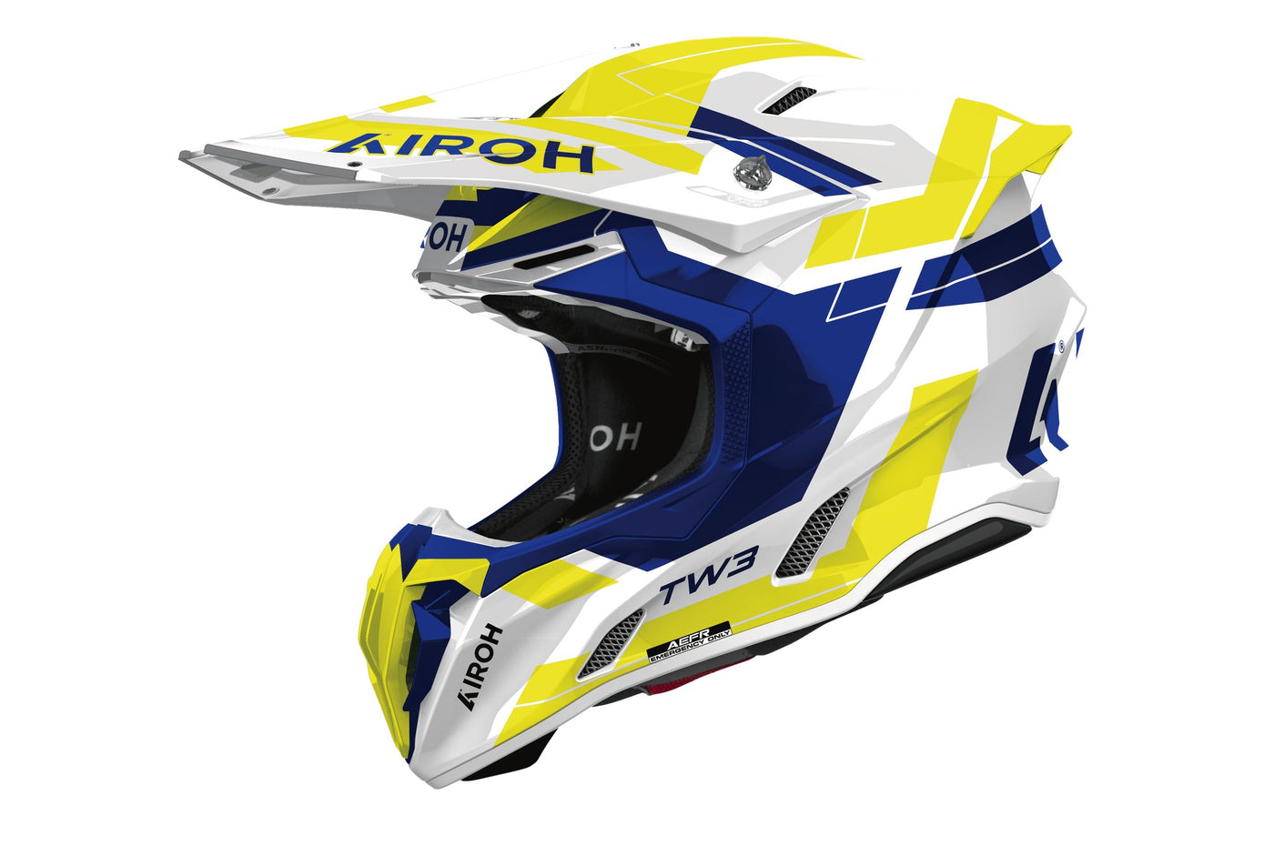 Airoh Helmet Twist 3 Dynasty Blue/Yellow gloss