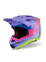 Alpinestars Helmet S-M10 JL R01 Purple/Fluo Pink/Fluo Yellow