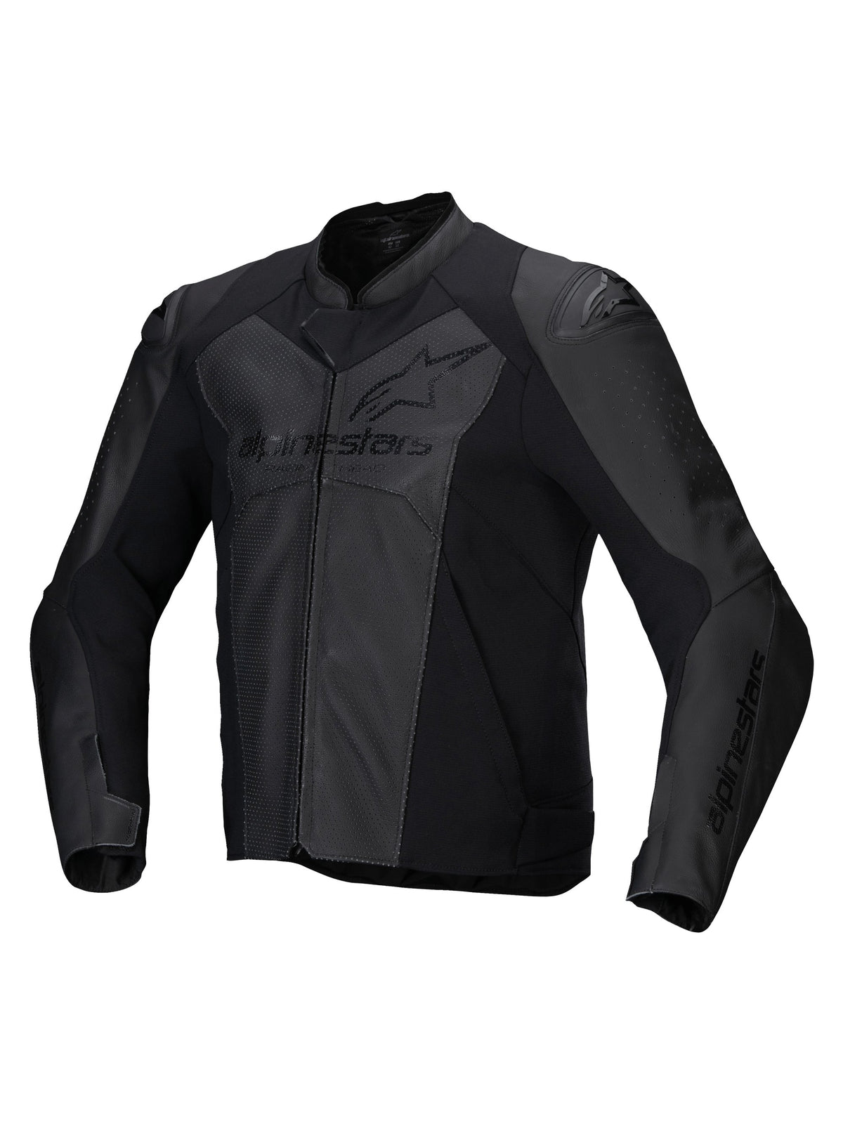 Alpinestars Leather Jacket Faster v3 Airflow Black/Black