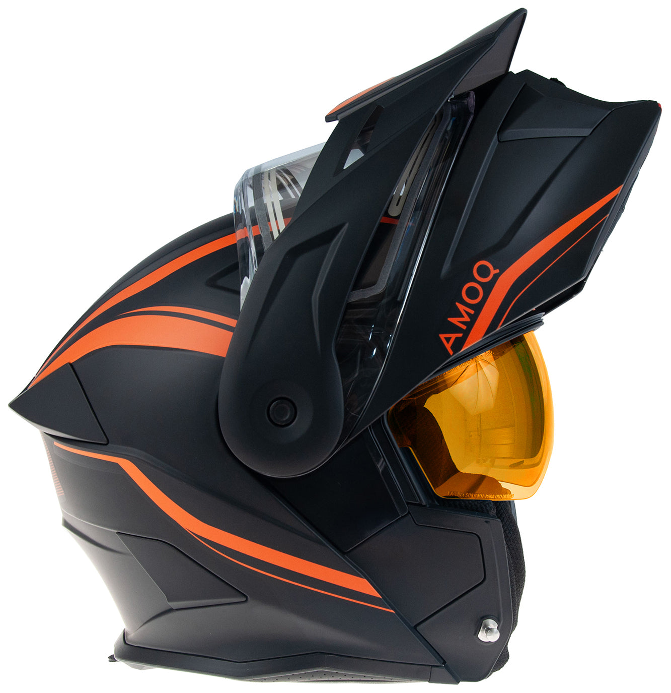 AMOQ Ballast Electric visor Helmet Black/Orange