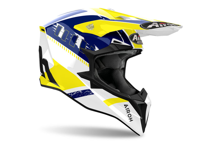 Airoh Helmet Wraaap Feel yellow blue