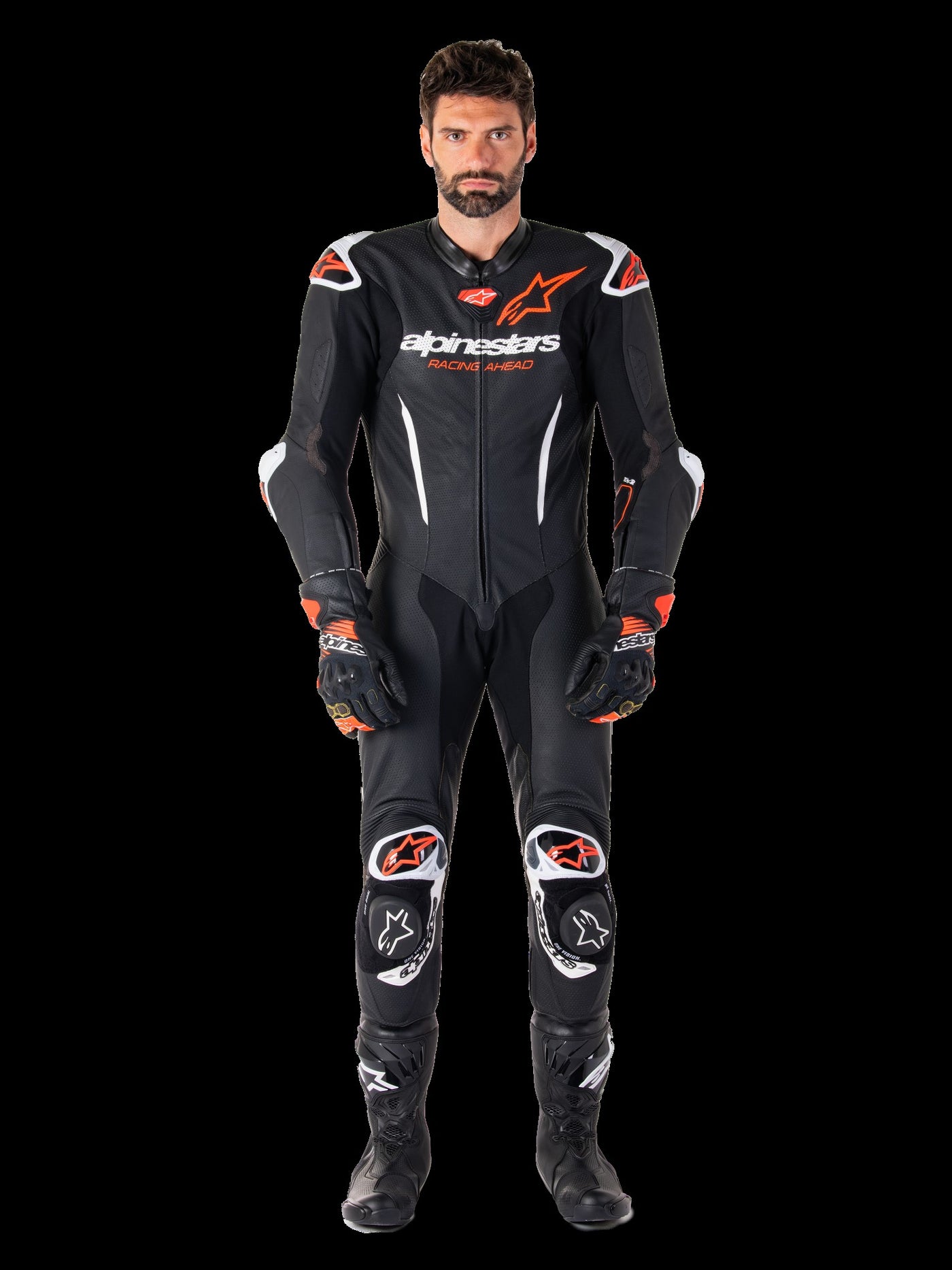 Alpinestars Leather suite 1-pcs GP-R7 Black/White/Red