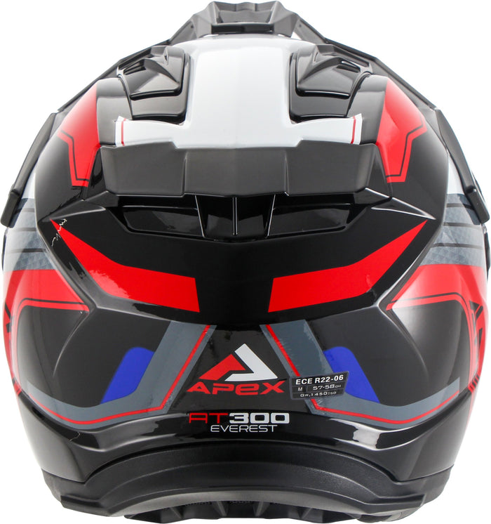 APEX Helmet AT300 Everest white/red/blue
