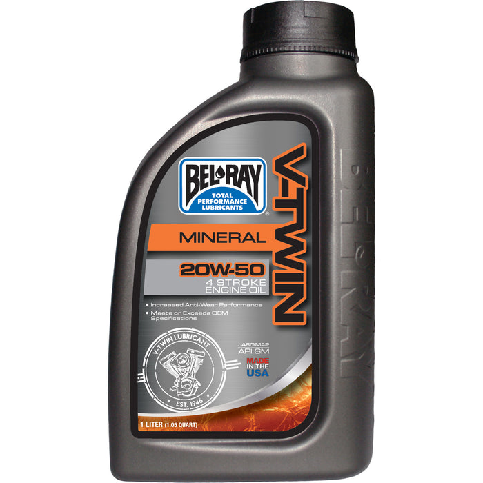 Bel-Ray V-Twin Mineral 20W-50 1L