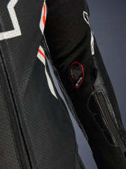 Alpinestars Leather suite 1-pcs GP Tech v5 Black/White/ Fluo Red