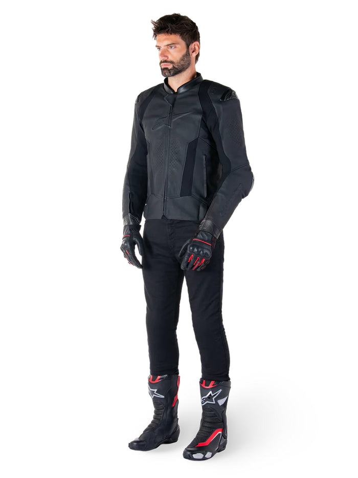 Alpinestars Leather Jacket Missile v3 Black/Black