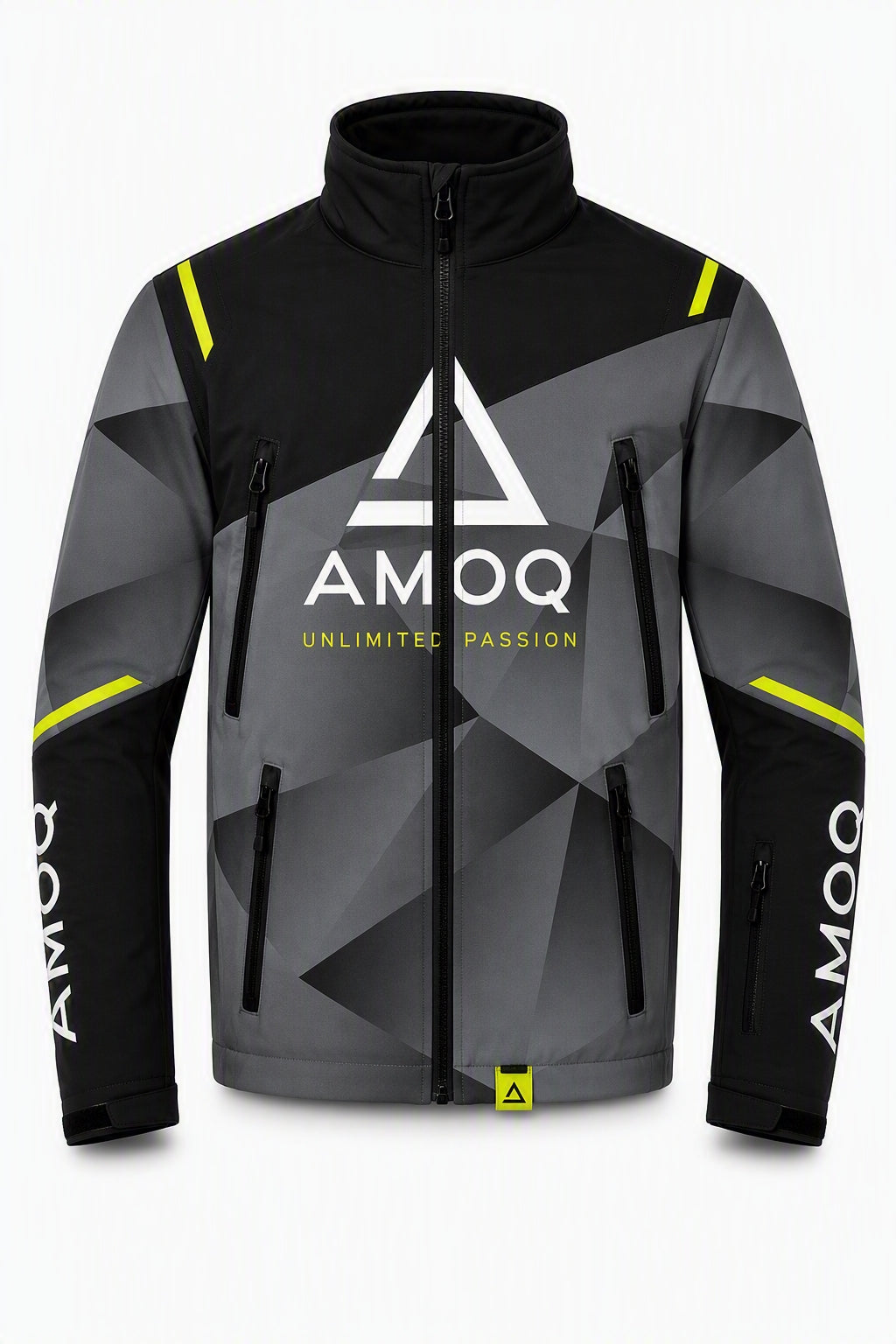 AMOQ Apex V2 Racing Jacket YOUTH Black/Grey/Hivis