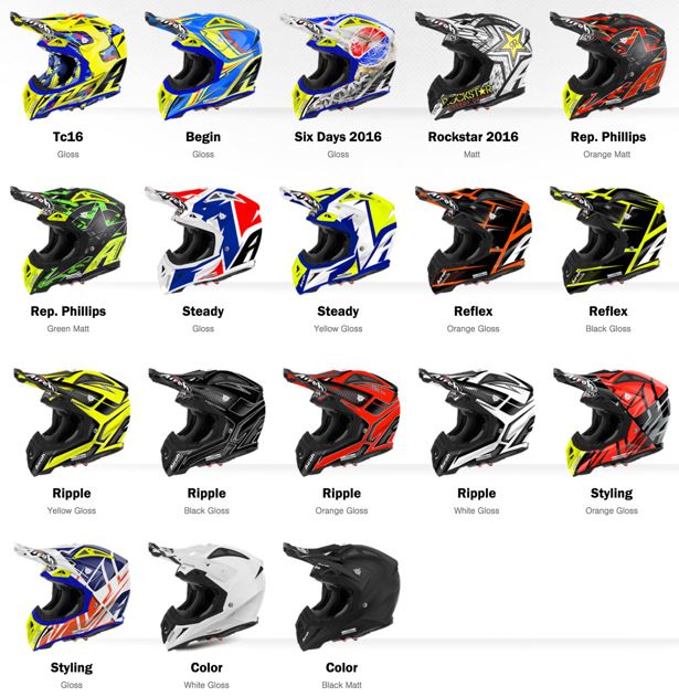 Airoh Aviator Ace/2.2 Peak Color white gloss