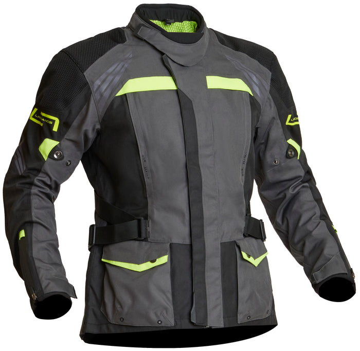 Lindstrands Textile Jacket Transtrand Grey/yellow