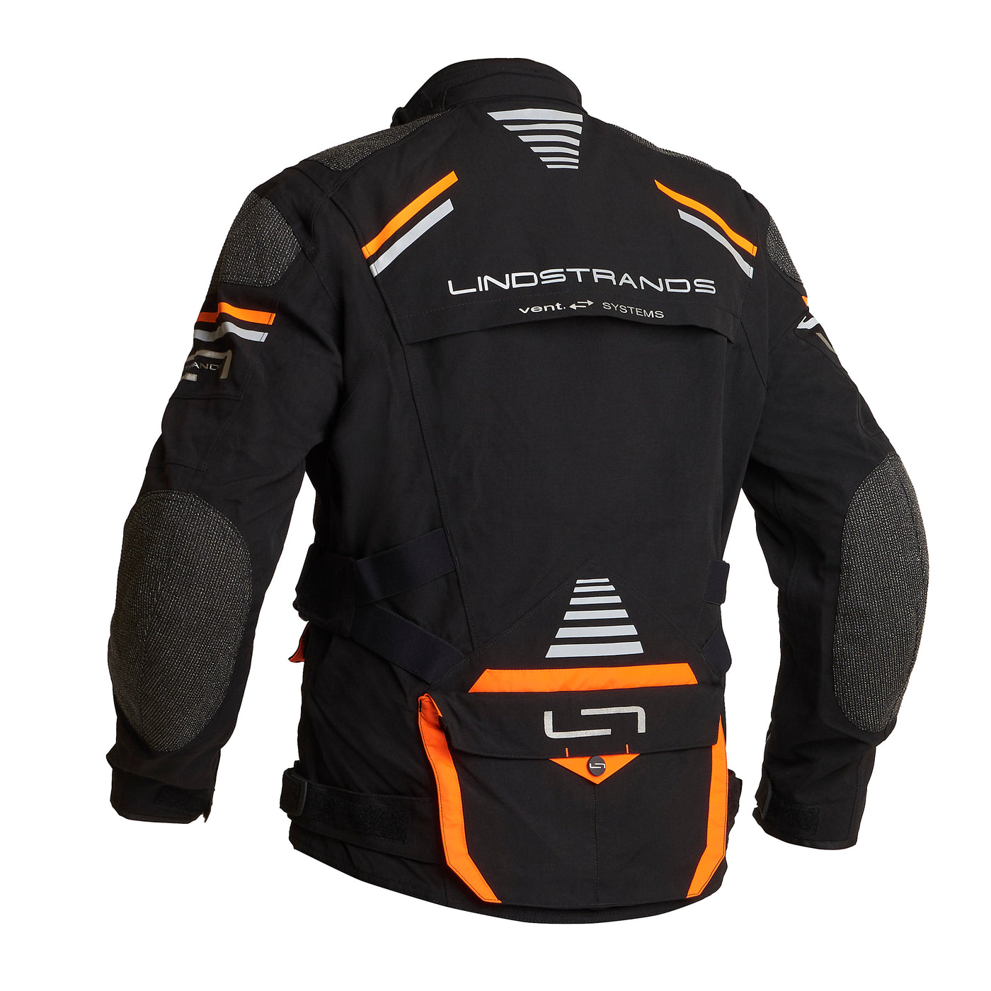 Lindstrands Textile Jacket Sunne Black/orange