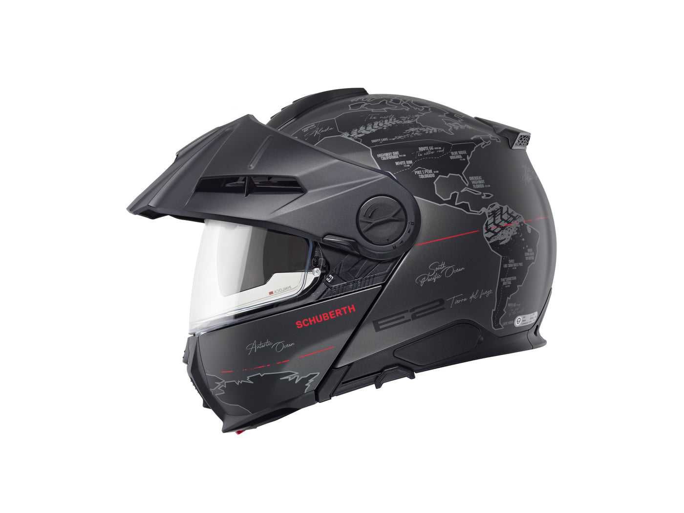 Schuberth Helmet E2 Atlas matt black/red