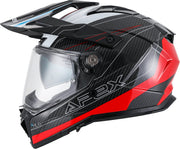 APEX Helmet AC500 Carbon Sahara White/red/blue glossy