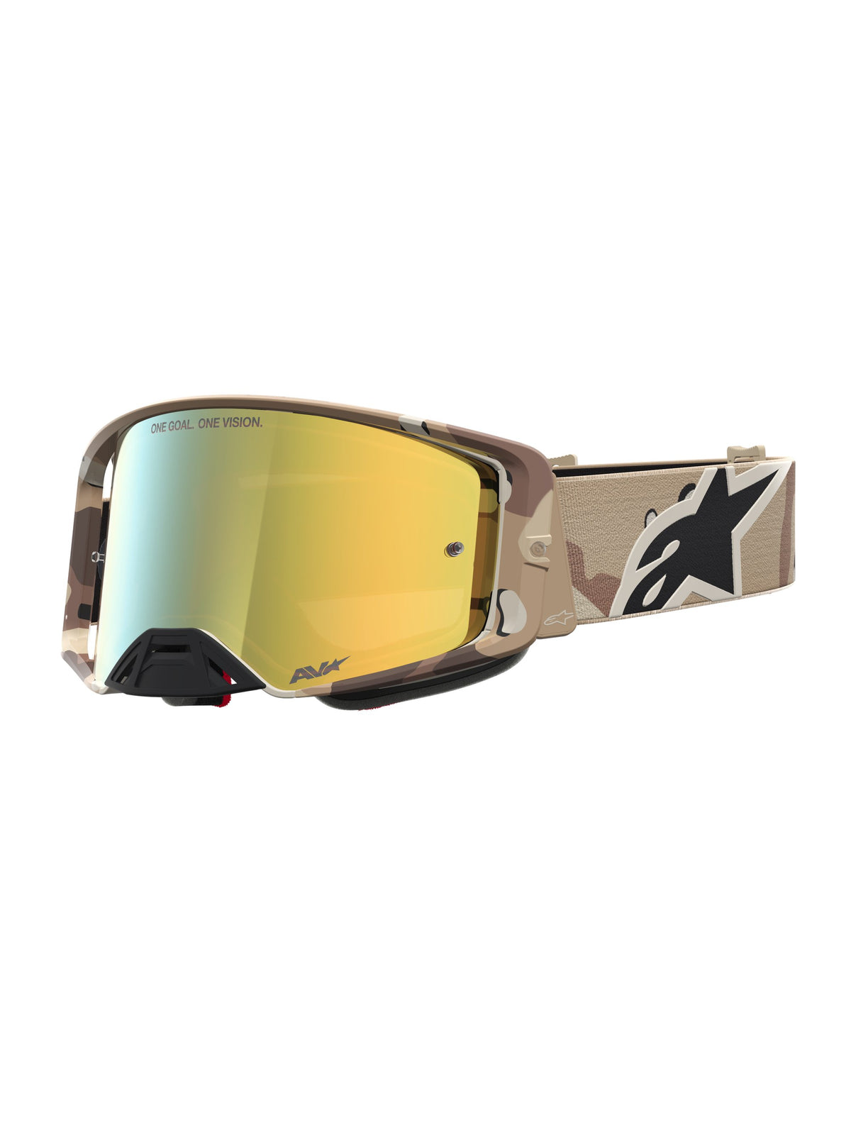 Alpinestars Goggle Supertech Lone Camo Desert Mirror Gold