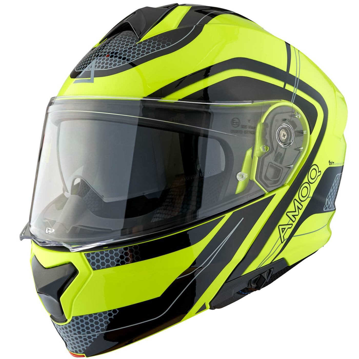 AMOQ Helmet MI100 Porto black/yellow