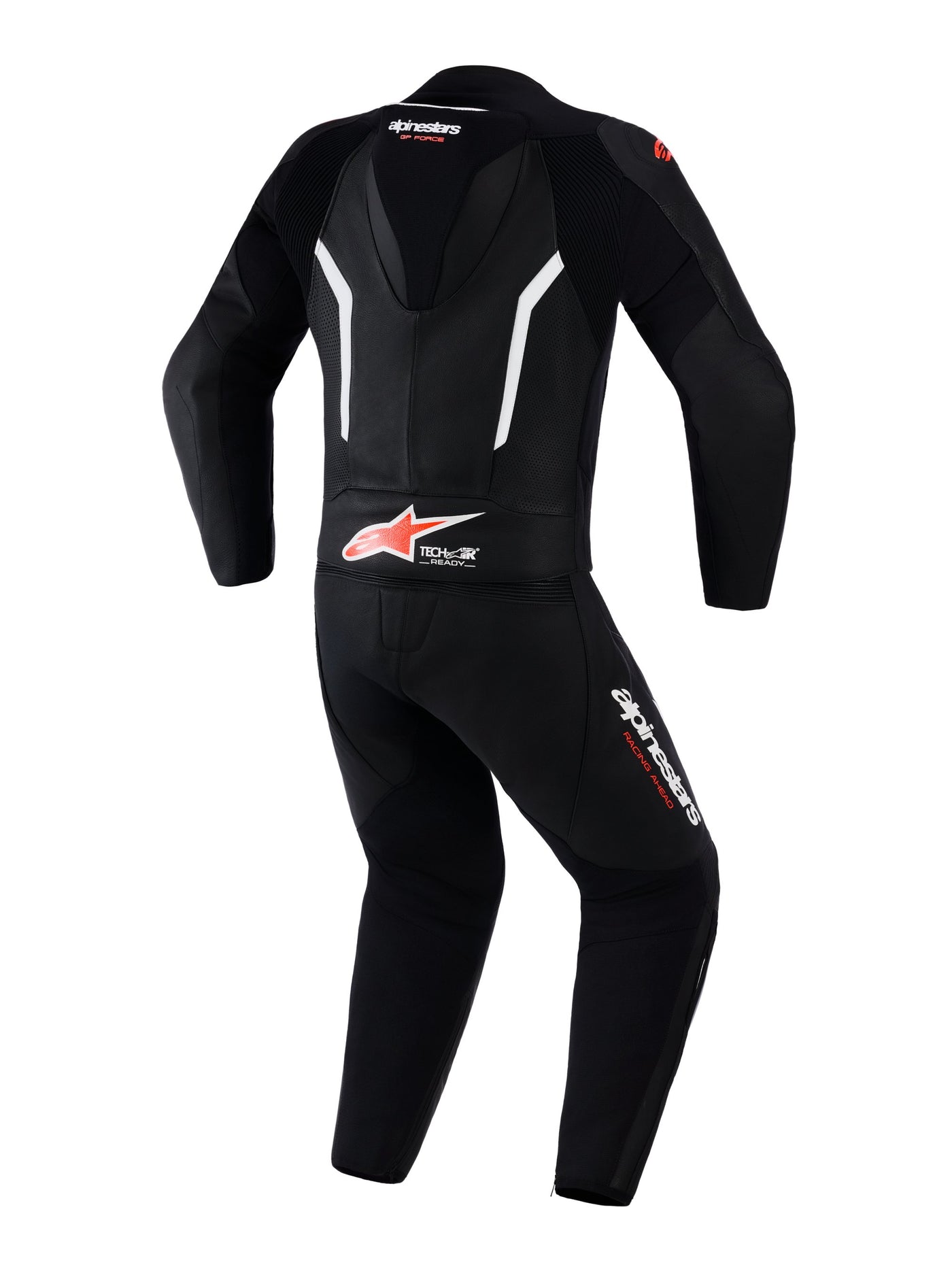 Alpinestars Leather suit 2PCS GP Force V2 Black/White/Fluo Red