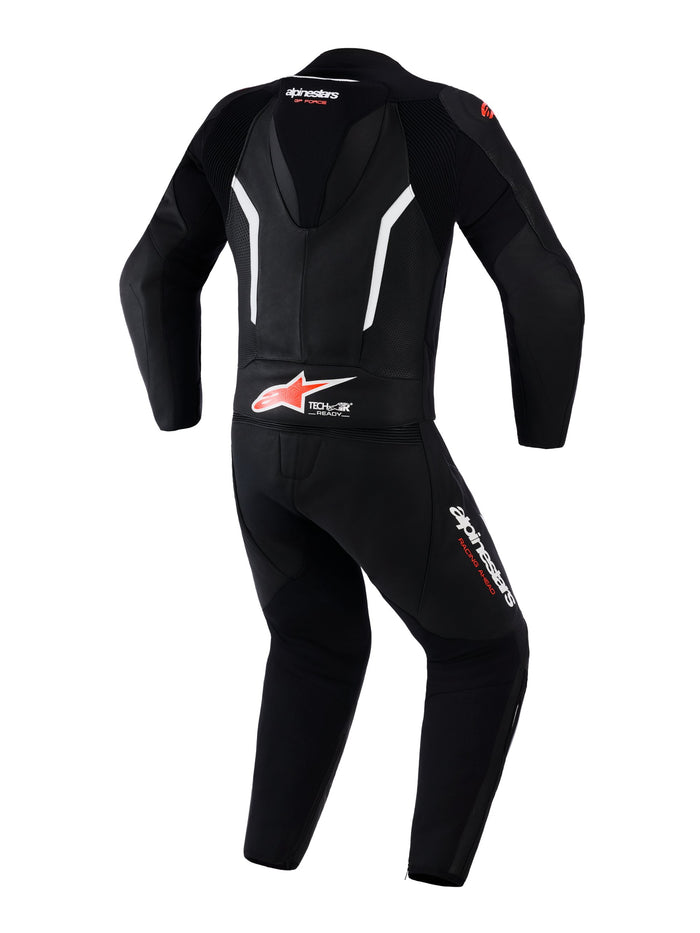 Alpinestars Leather suit 2PCS GP Force V2 Black/White/Fluo Red