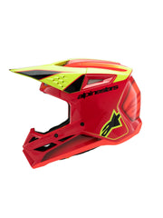Alpinestars Helmet SM3 Youth Fray Red/Yellow Fluo/Black