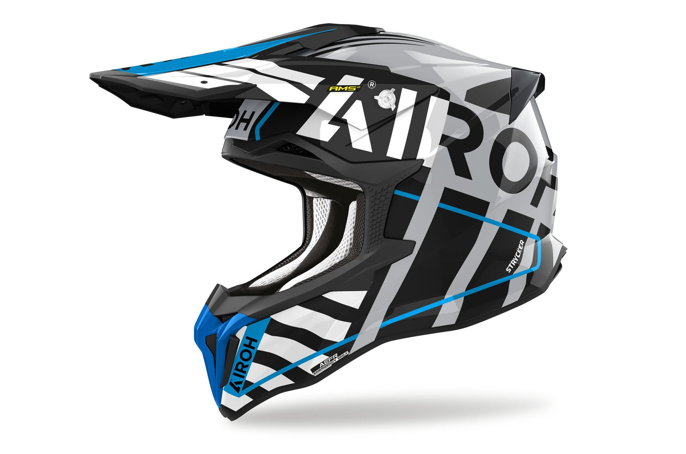 Airoh Helmet Strycker Brave blue grey