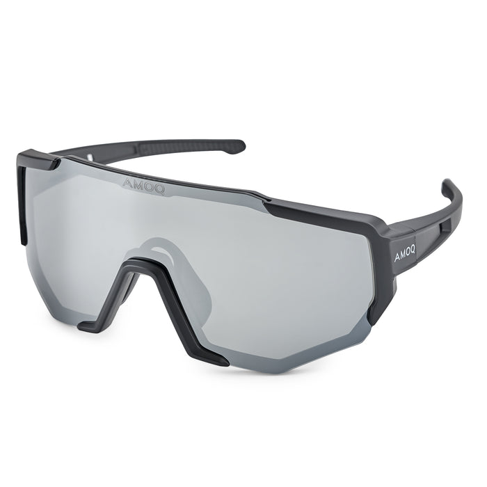 AMOQ Blast Sunglasses Polarized Matt Black/Mirror
