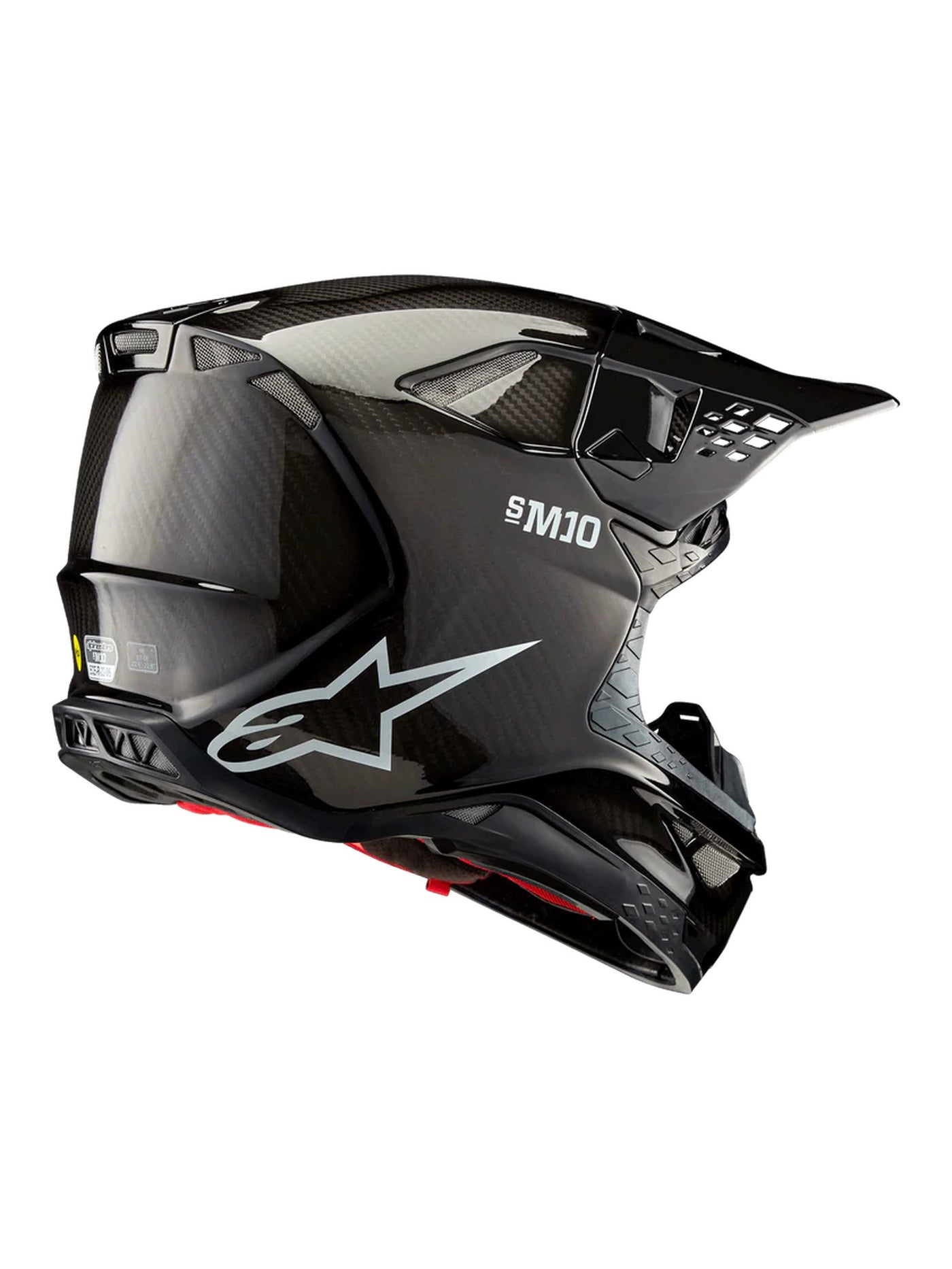 Alpinestars Helmet S-M10 2206 Solid Glossy Carbon