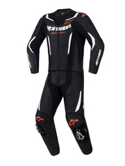 Alpinestars Leather suit 2PCS GP Force V2 Black/White/Fluo Red