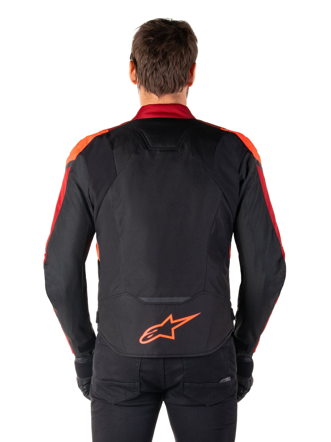 Alpinestars Jacket T-Jaws v4 Waterproof Black/Red Fluo