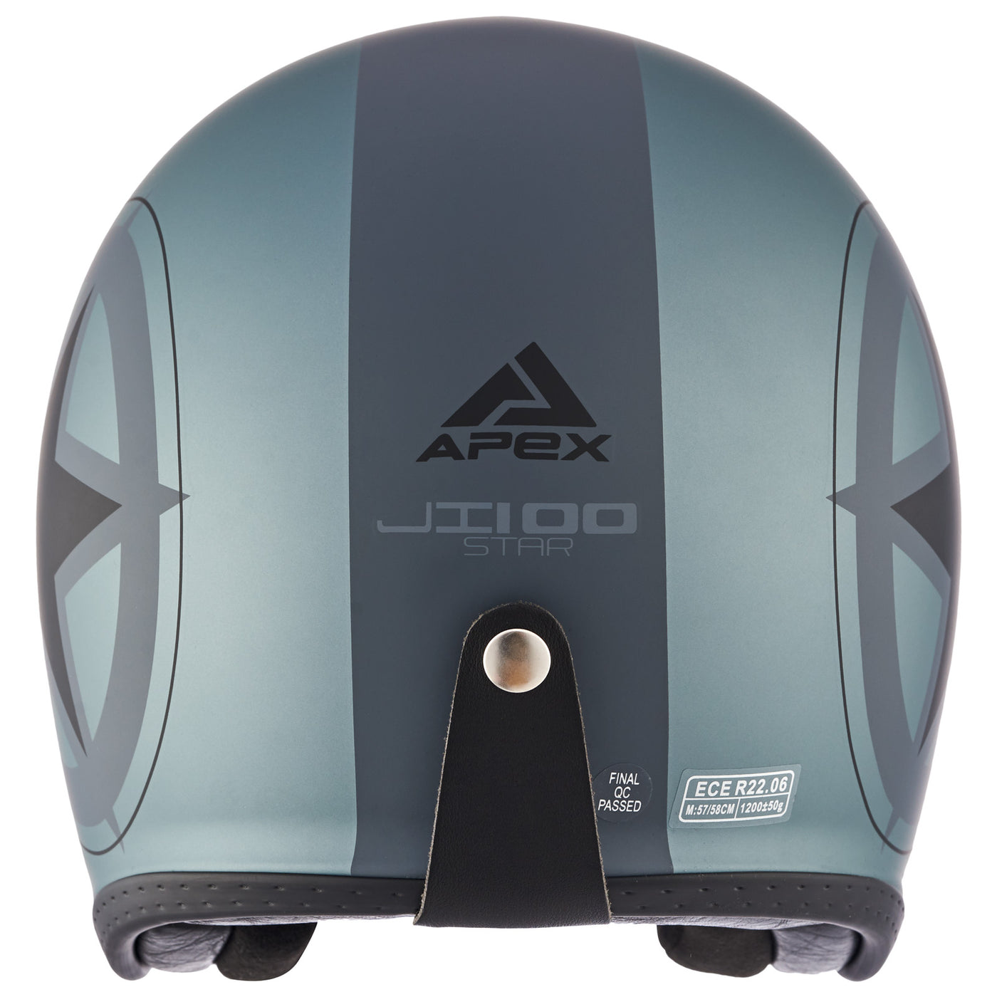 APEX Helmet JI100 Star matt black/grey
