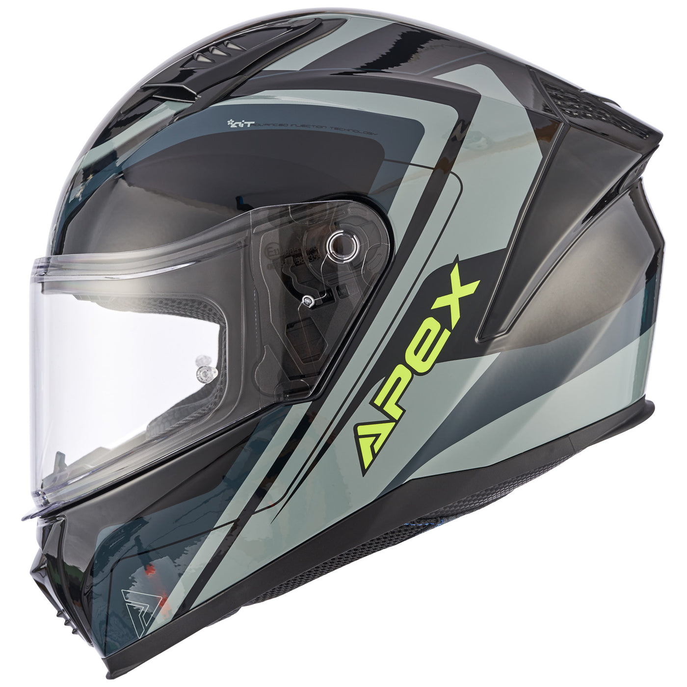 APEX Helmet FI100 Valencia black/grey/yellow