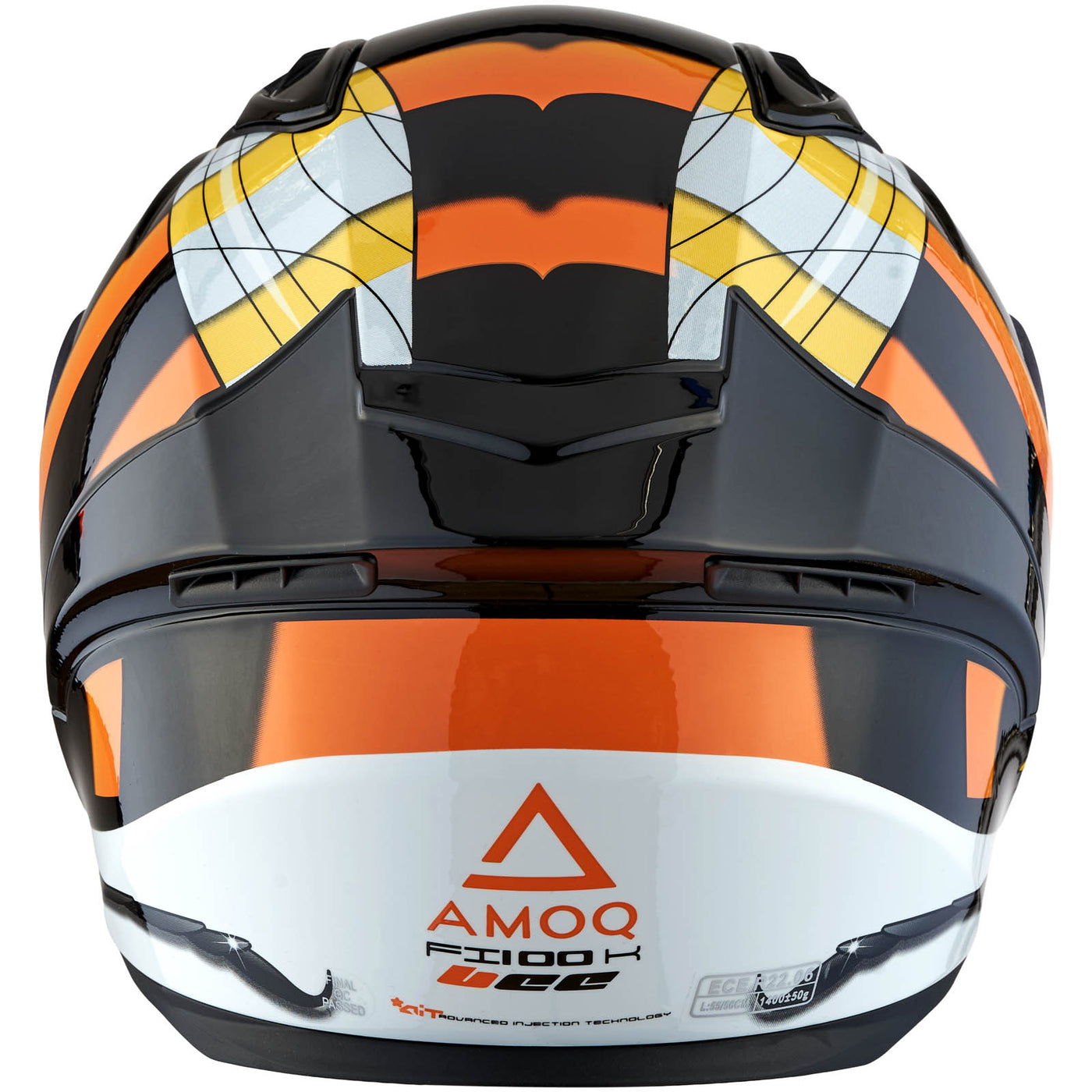 AMOQ Helmet FI100 Bee glossy black JNR