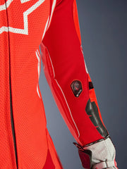 Alpinestars Leather suite 1-pcs GP Tech v5 Fluo Red/White