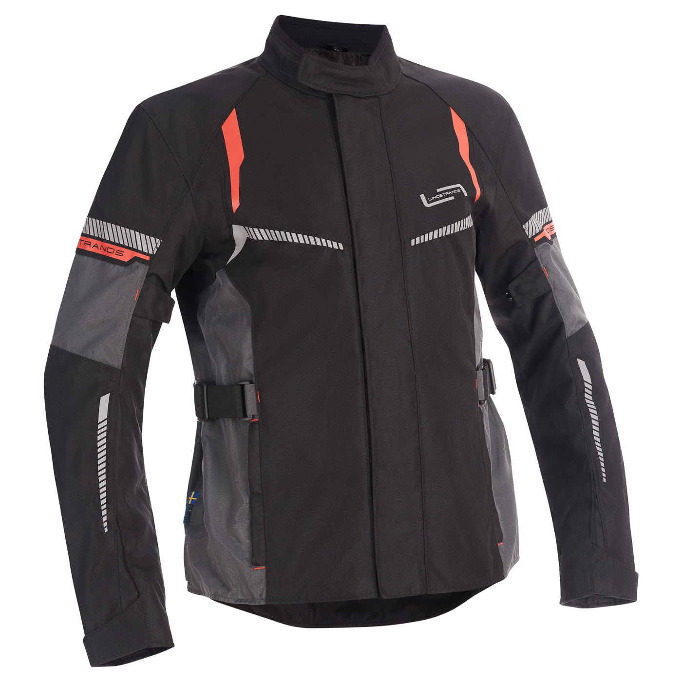 Lindstrands textile jacket Backafall Black/grey