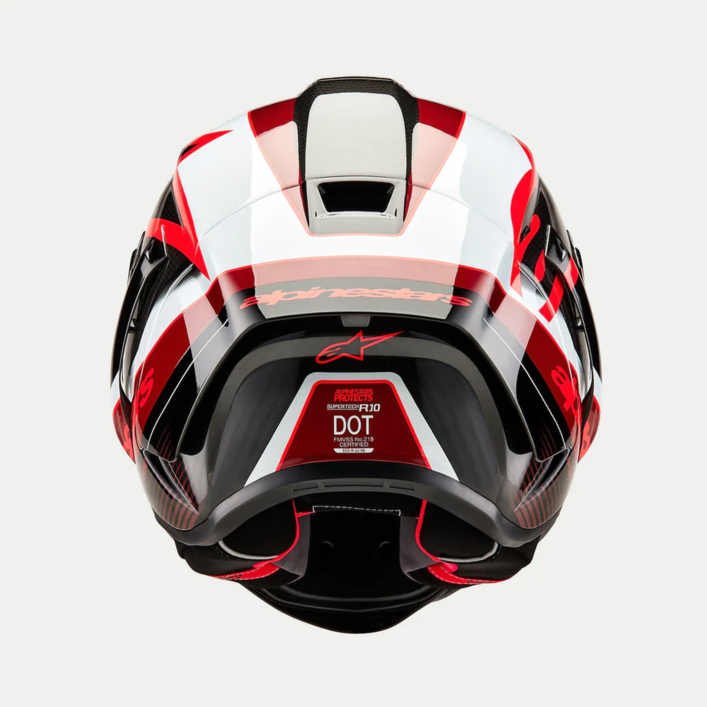 Alpinestars Helmet Supertech R10 Team Black/Carb/Red/White