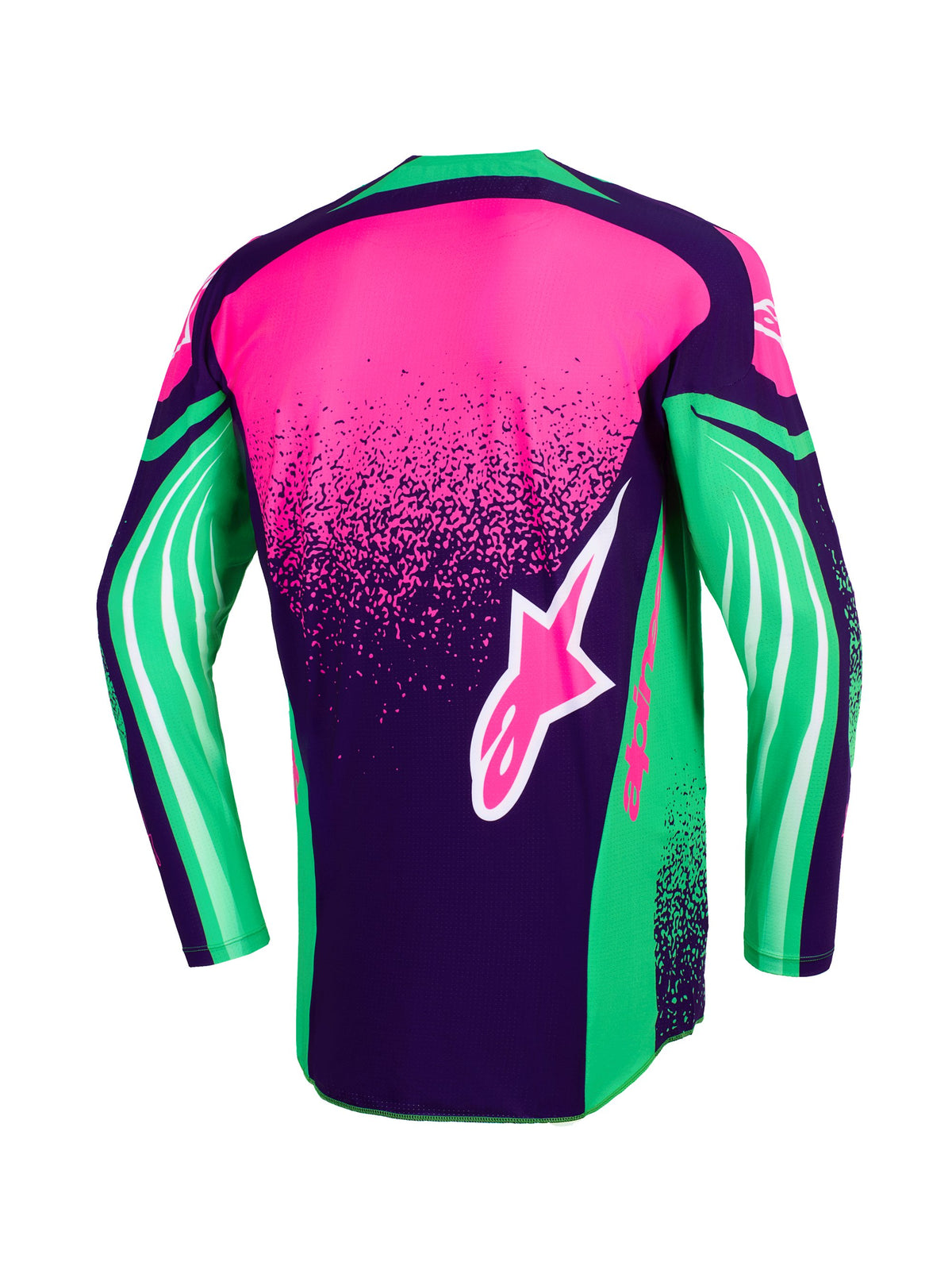 Alpinestars Jersey Techstar Nomur Purple/Green/Fluo Pink