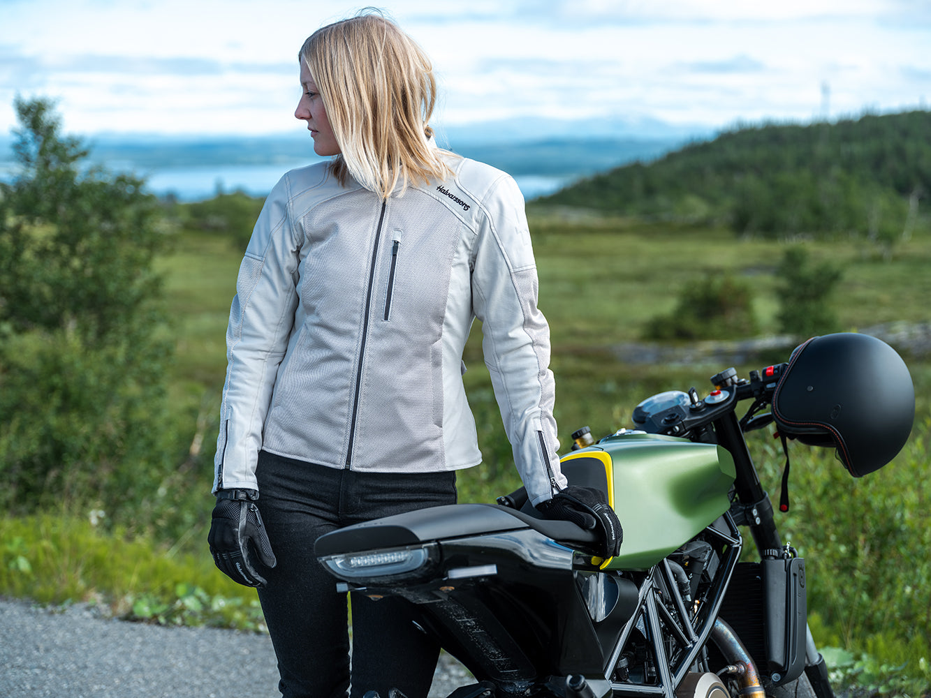 Halvarssons Textile Jacket Arvika Woman Light grey