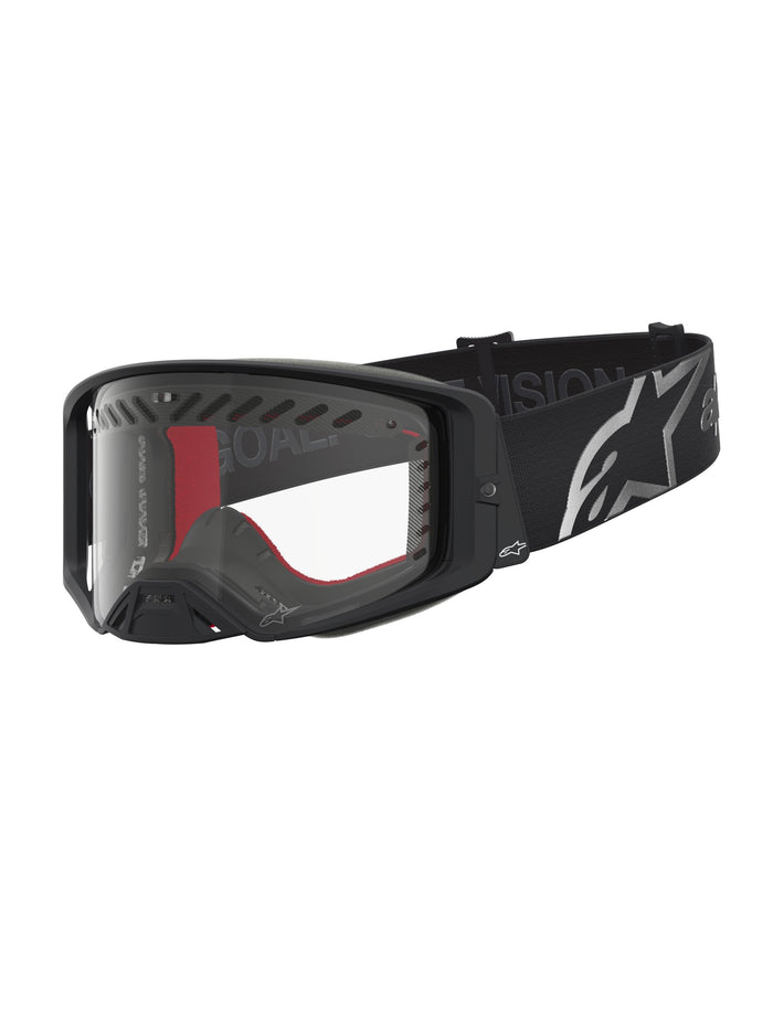 Alpinestars Goggle Supertech Dura Air Fluid Black Silver Clear