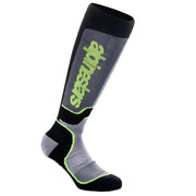 Alpinestars Socks MX Plus Black/Gray/Fluo Yellow