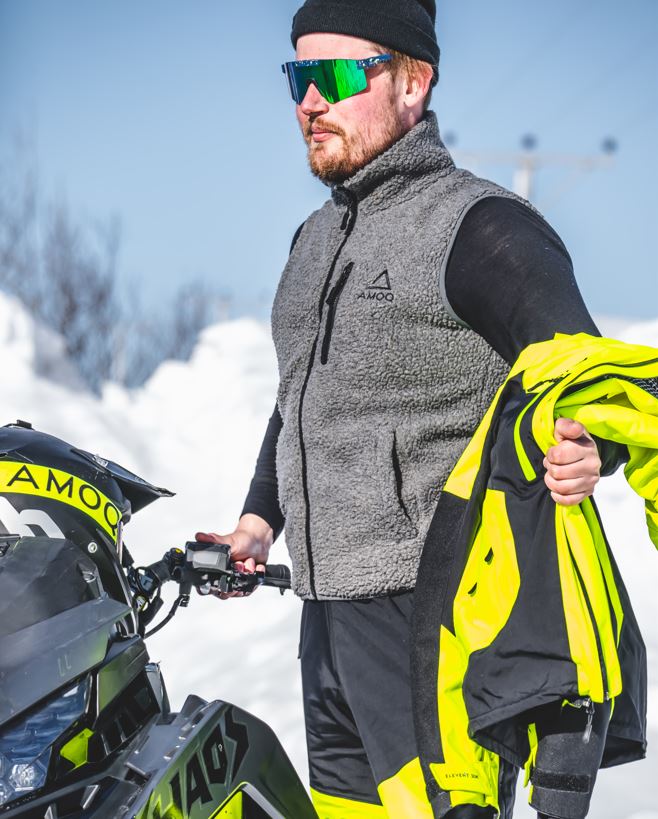 AMOQ Polar Fleece Vest Gray