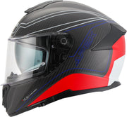 APEX Helmet FC500 Carbon Assen white/red/blue matt