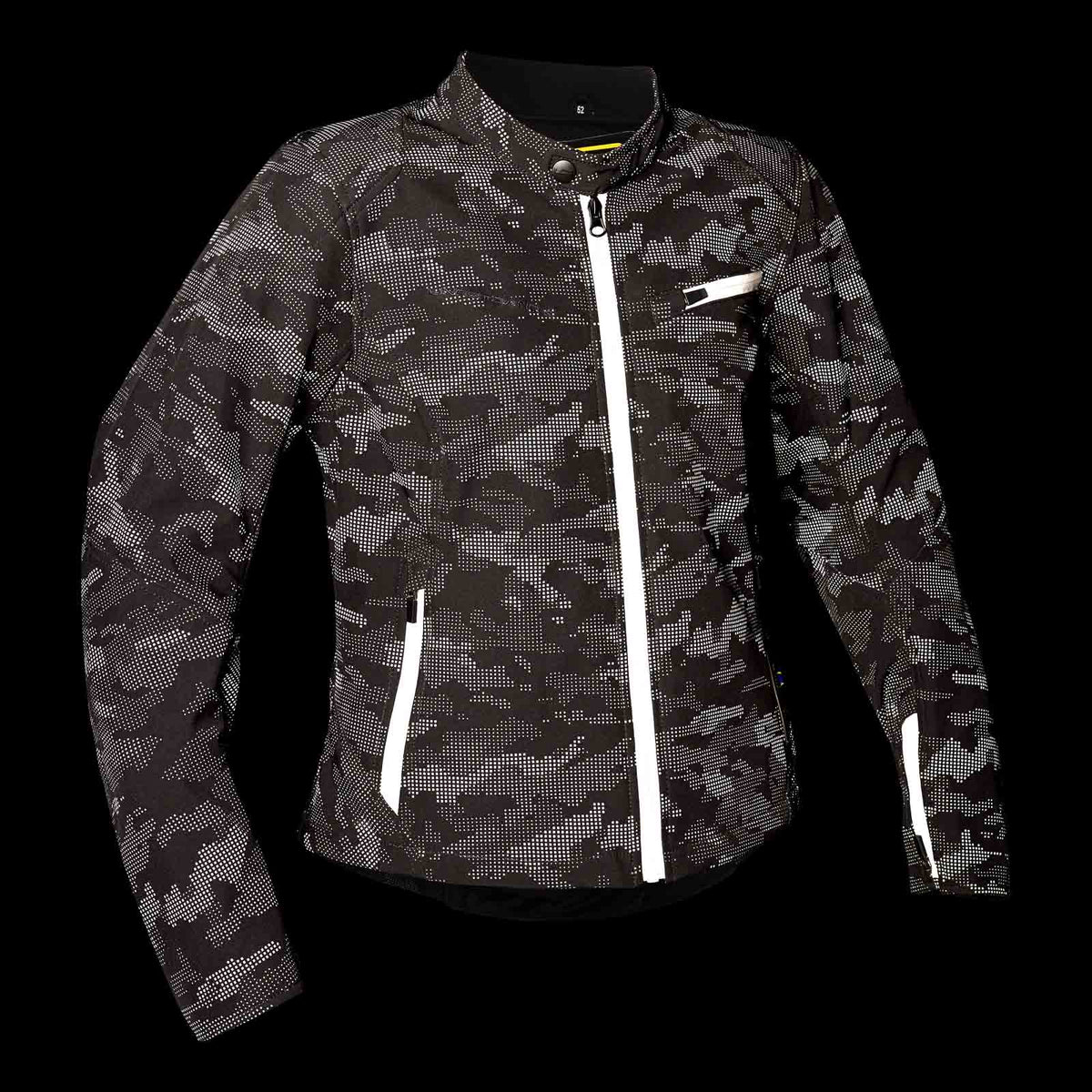 Lindstrands Textile jacket Fryken Woman Black/reflecting pattern