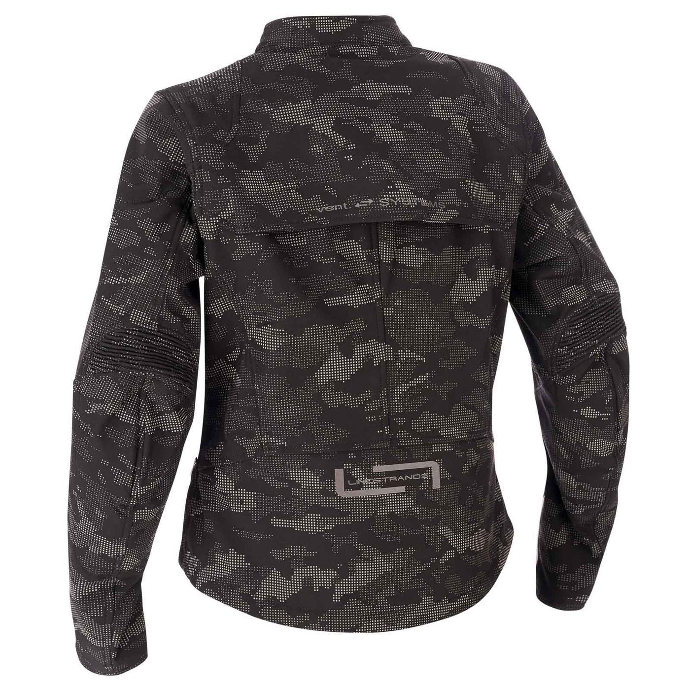 Lindstrands Textile jacket Fryken Woman Black/reflecting pattern