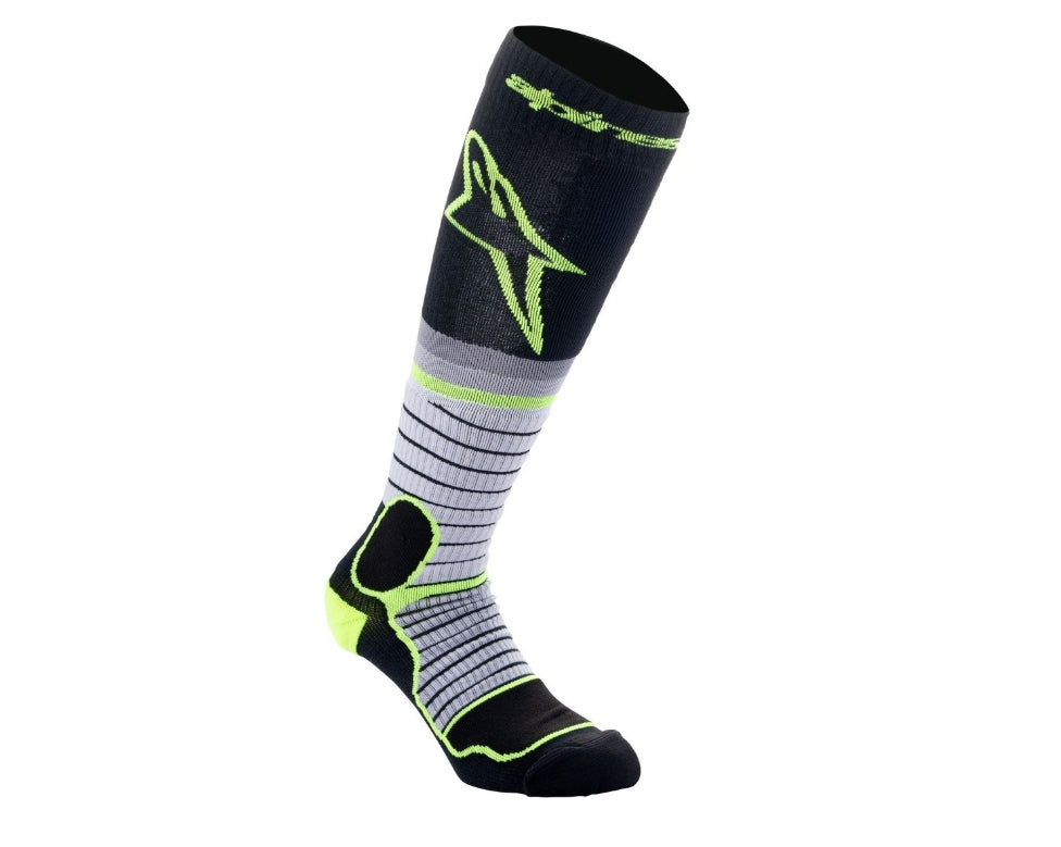 Alpinestars Socks MX Pro Black/Gray/Fluo Yellow