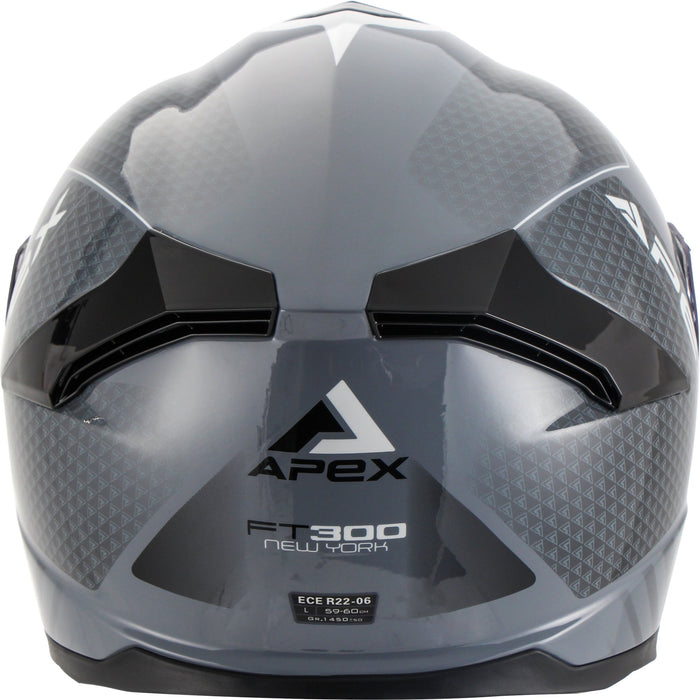 APEX Helmet FT300 New York grey/black